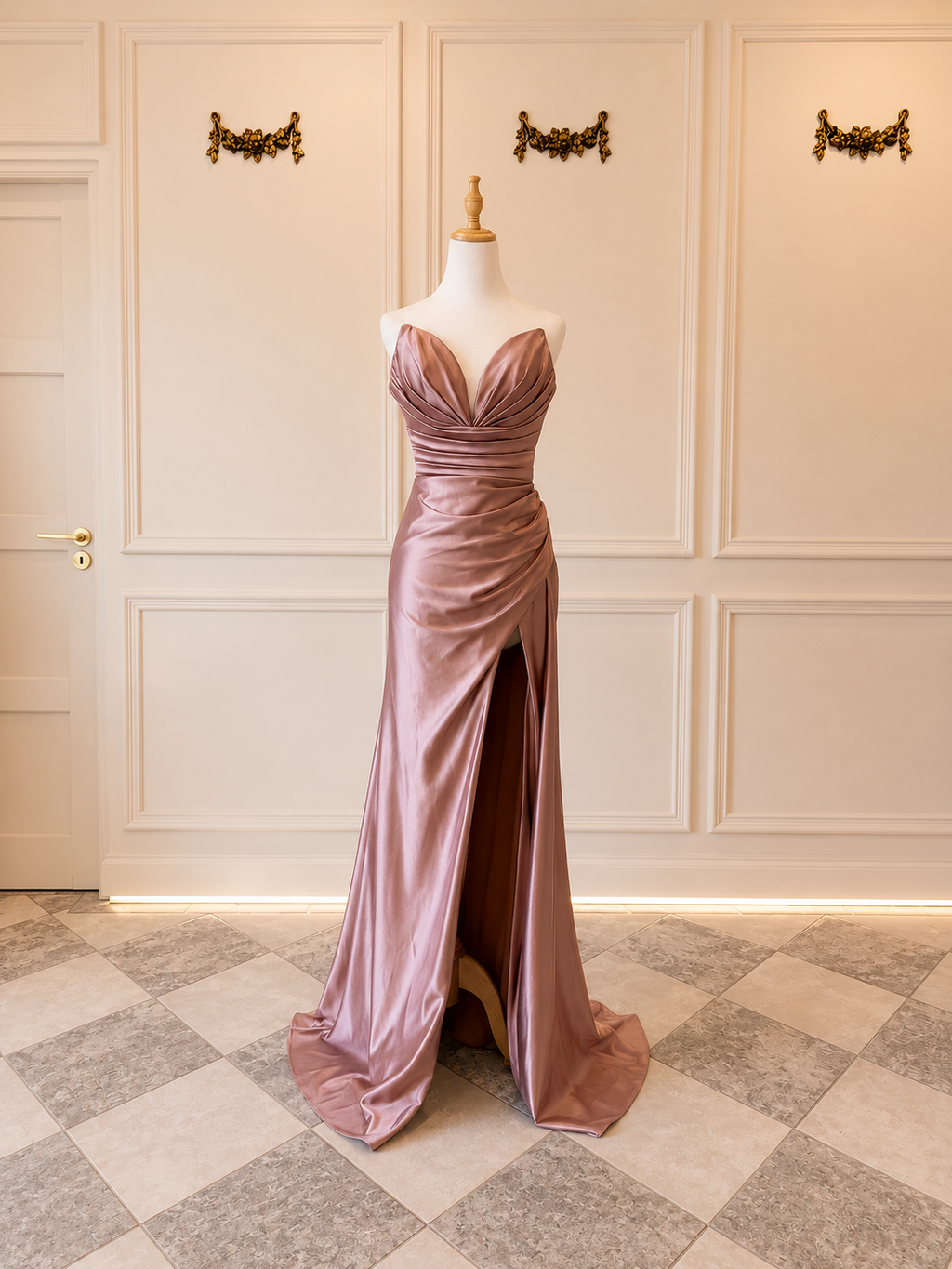 Delia – DDC081 Dusty Pink Metalic Size 6