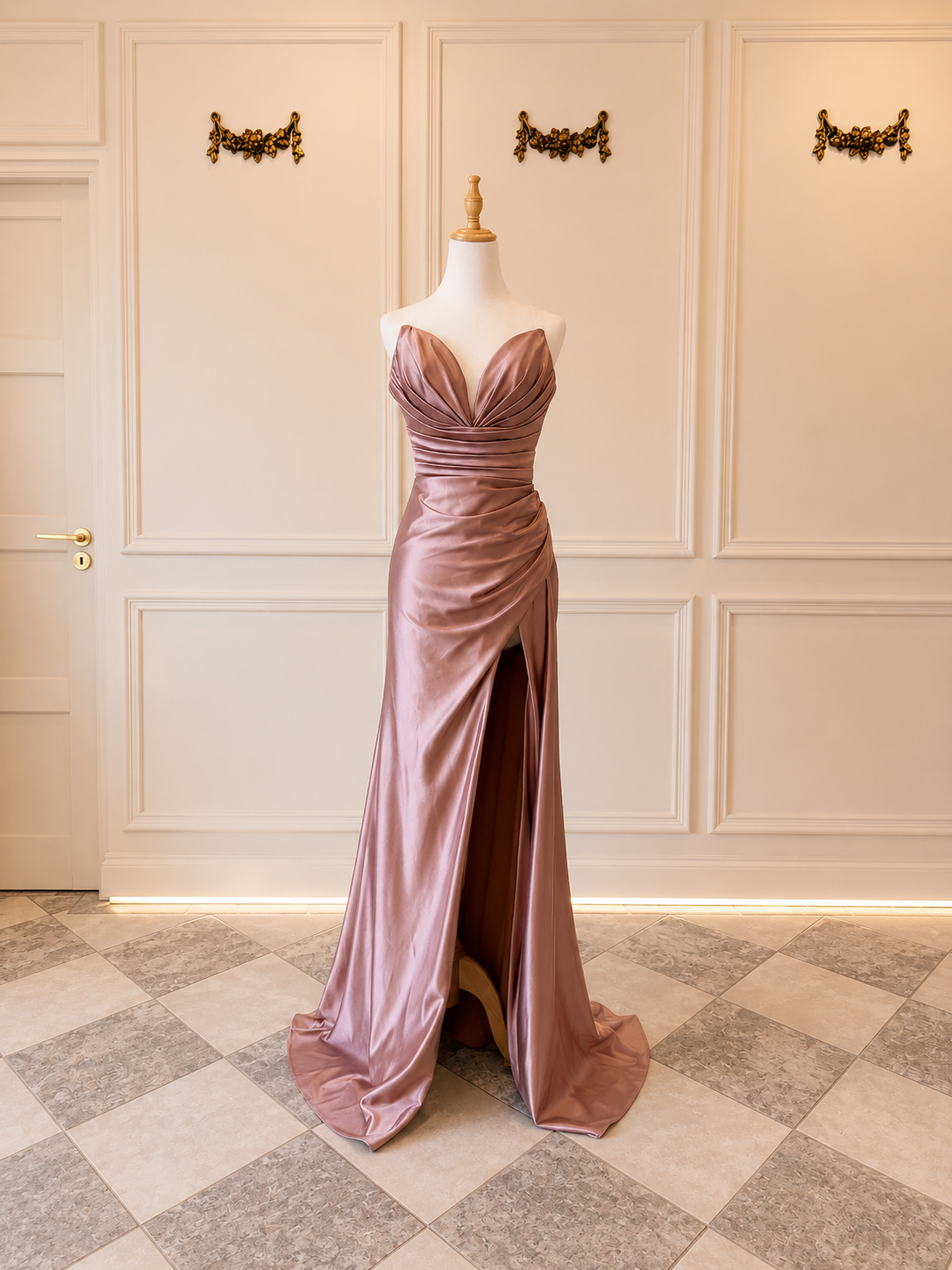 Delia – DDC081 Dusty Pink Metalic Size 6