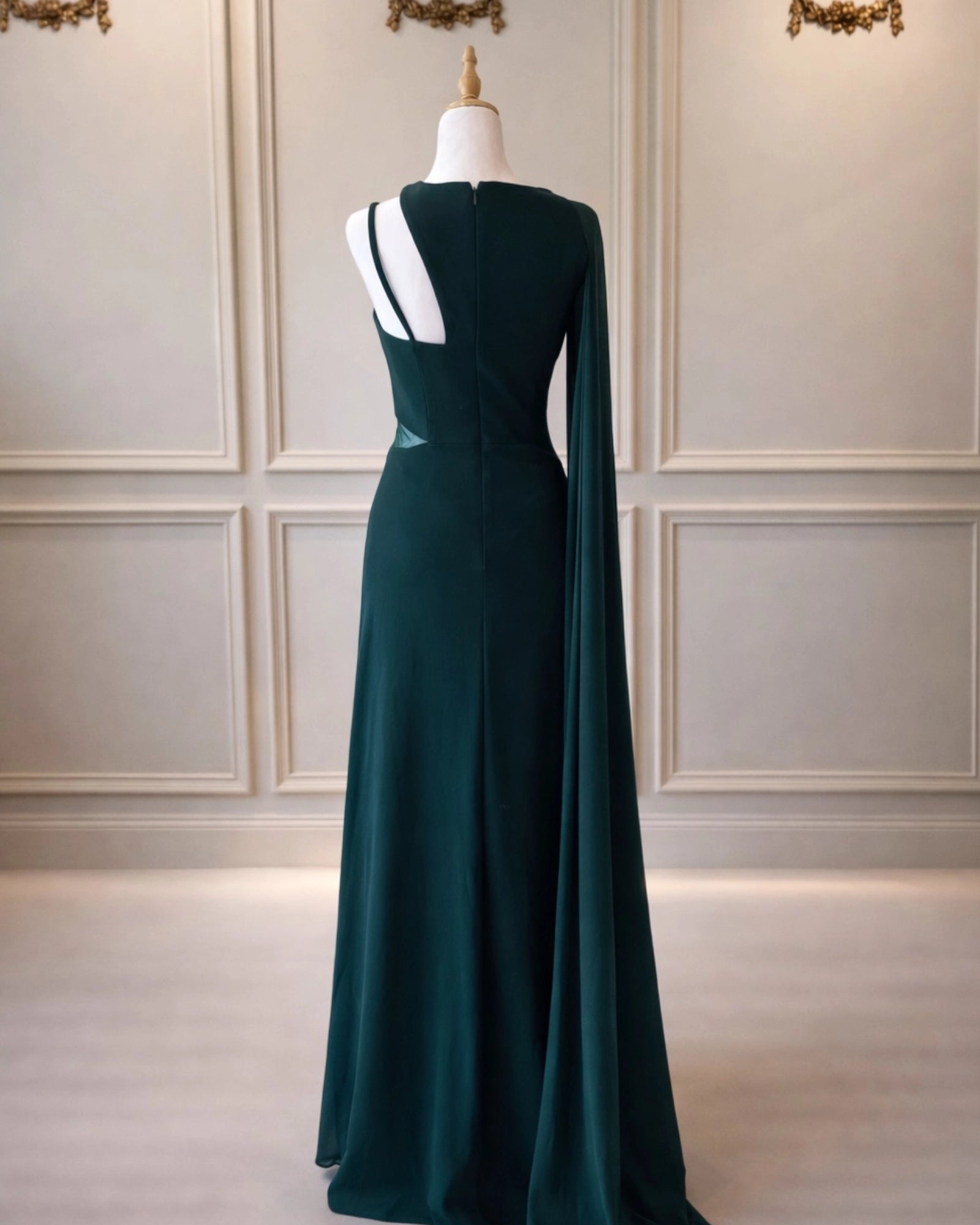 Hope DD023 Emerald Green Crepe Gorgette
